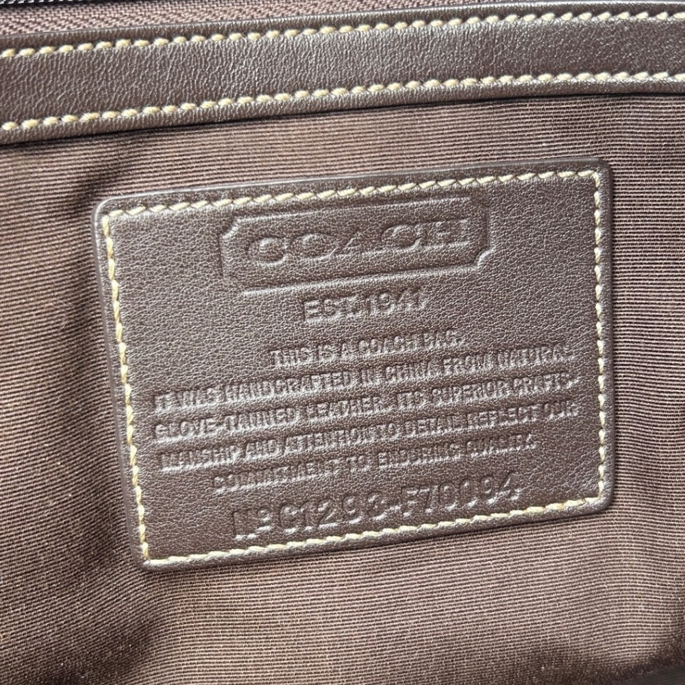 Coach Commuter Bag Mens Large Mahogany‎ Leather Briefcase F70094 - Picture 3 of 16